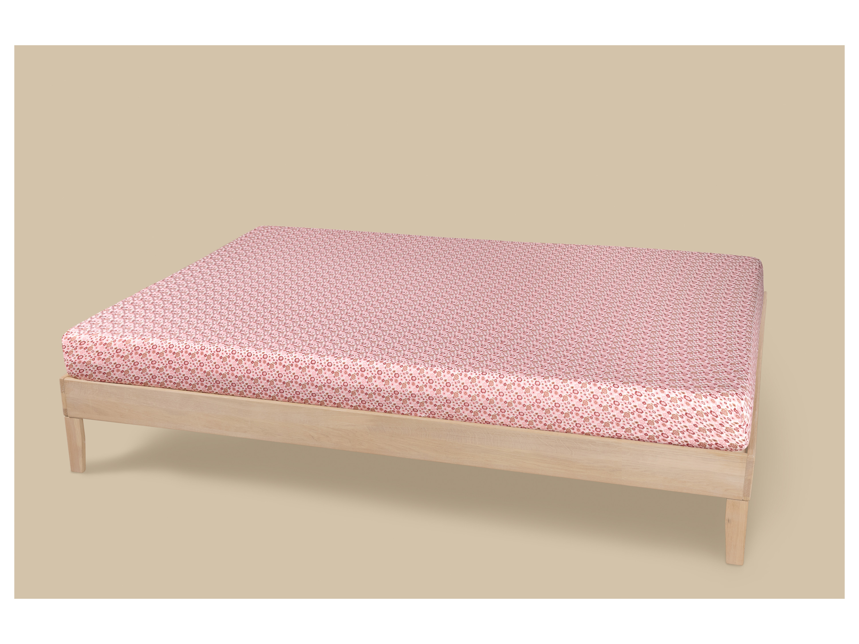LIVARNO® Jersey-Spannbettlaken,140 -160 x 200 cm (Blumen) – Bild 2 von 2