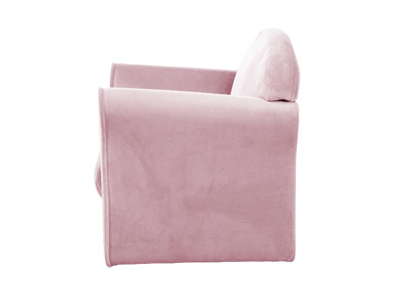 Rosa Samtsessel mit modernem und elegantem Design