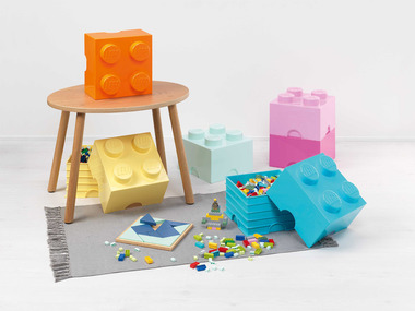 LEGO Aufbewahrungsbox mit 4 Noppen, stapelbar, 2er Set