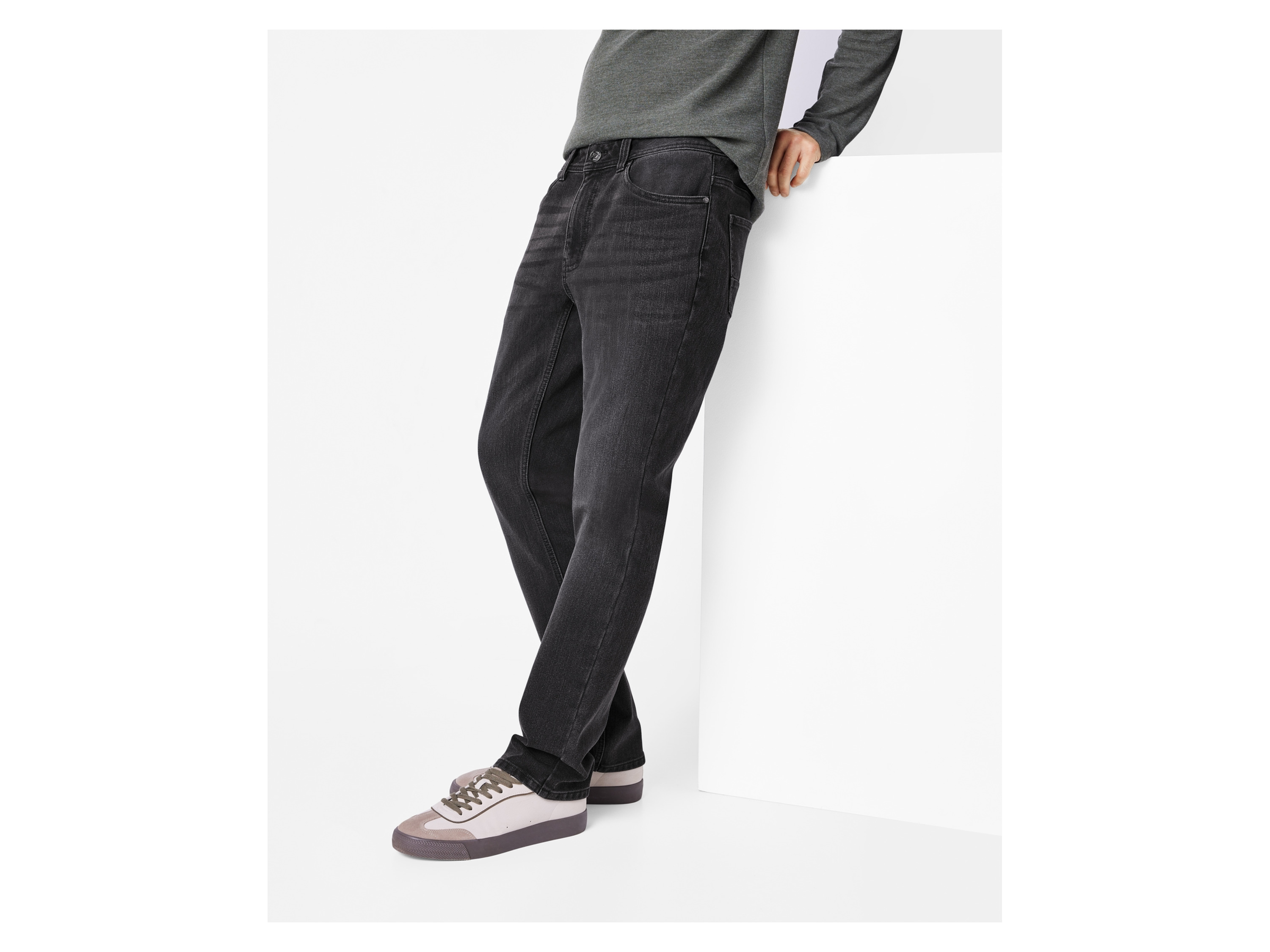 ESMARA MEN Herren Jeans Straight Fit Thermo (Dunkelgrau, 48 (32/32)) – Bild 2 von 4