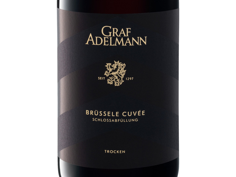 Graf Adelmann trocken, 2021 Cuvée Brüssele Rotwein VDP.Gutswein Schlossabfüllung
