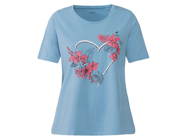Gehe zu Vollbildansicht: esmara Damen T-Shirt, 2 Stück, mit hohem Baumwollanteil - Bild 6