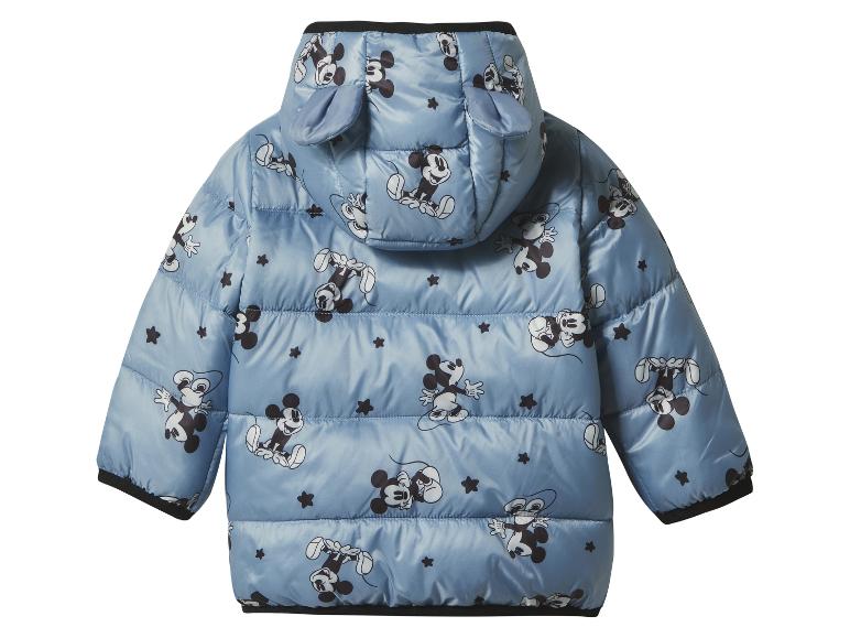 Blaue Kinder-Pufferjacke mit Micky Maus und Sternenprint