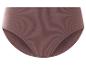 Dunkelbraunes, nahtloses, hochgeschnittenes Unterwäsche