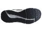 Schwarz-weiße Sportschuhsohle mit Traktionsmuster.