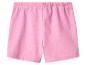 Rosa Kinder-Shorts mit elastischem Bund.