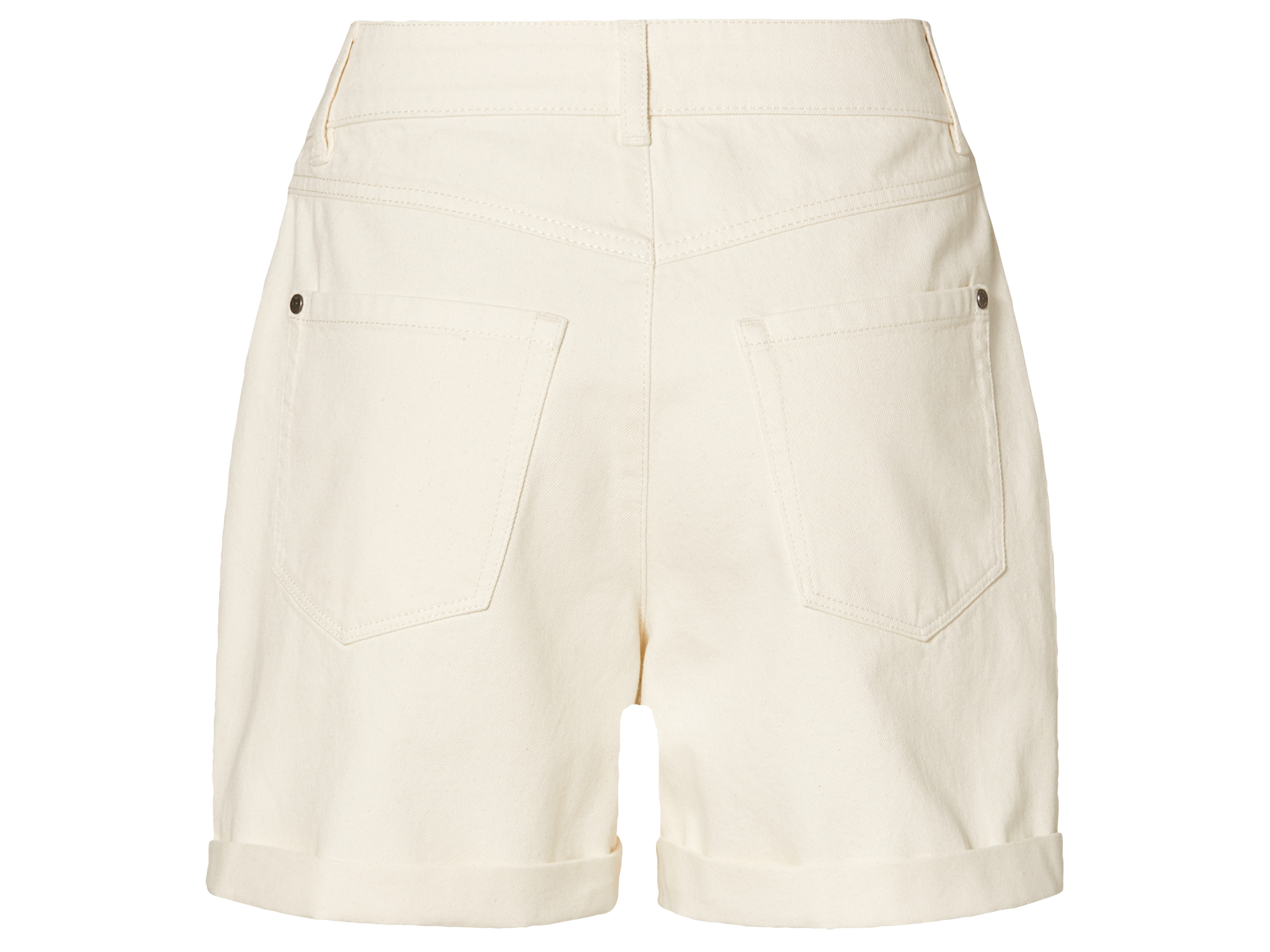 Thumbnail - esmara® Damen Jeansshorts (Creme, 40)