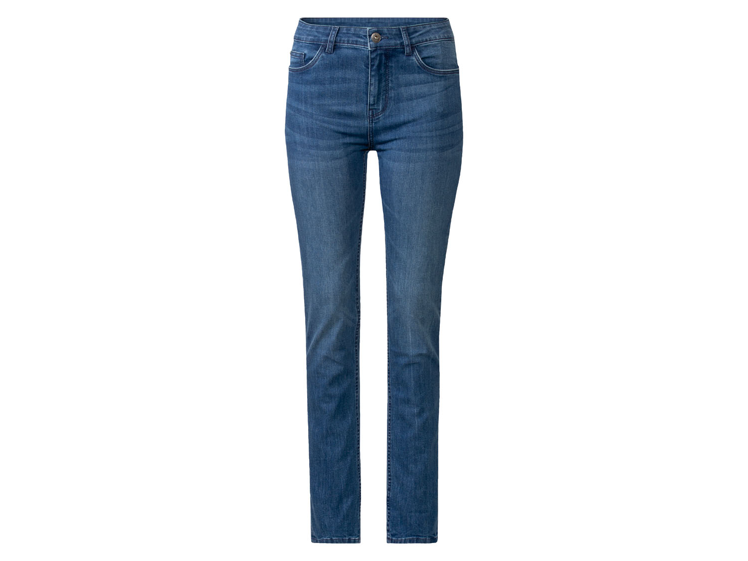 esmara® Damen Jeans Slim Fit (lange Länge, Dunkelblau, 42) | 04055334633246