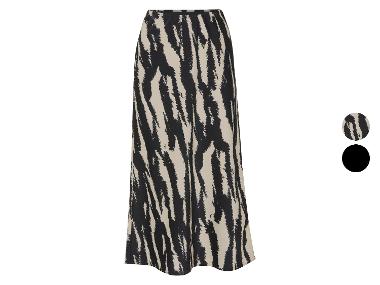 esmara® Damen Satin-Rock, mit hoher Leibhöhe