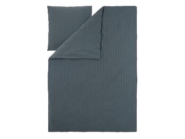 LIVARNO® - Luxus Satin Bettwäsche, 135 x 200 cm (Blau)