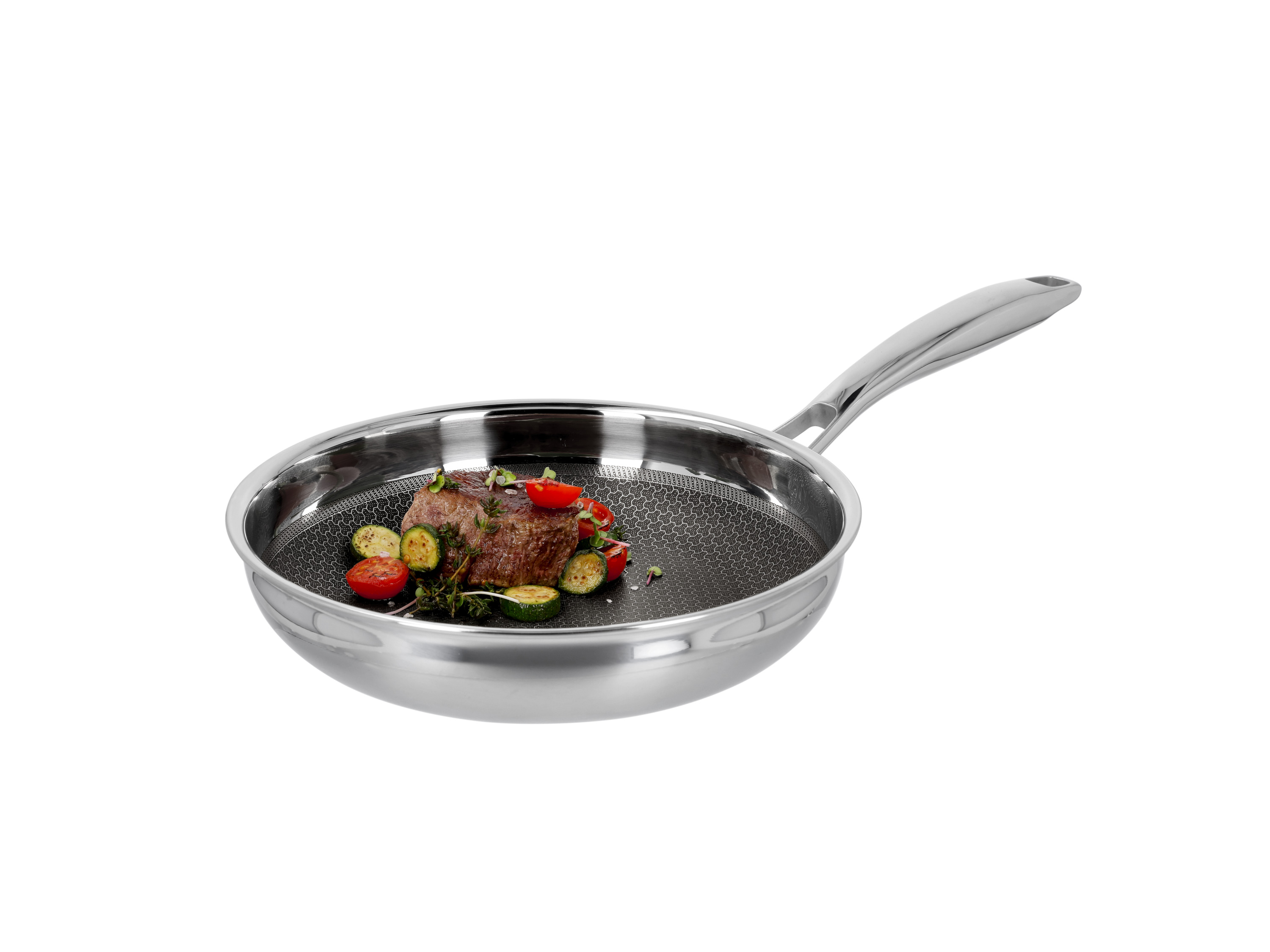 SILVERCREST® Premium-Edelstahlpfanne mit Wabenstruktur, Ø 24 cm – Bild 4 von 4