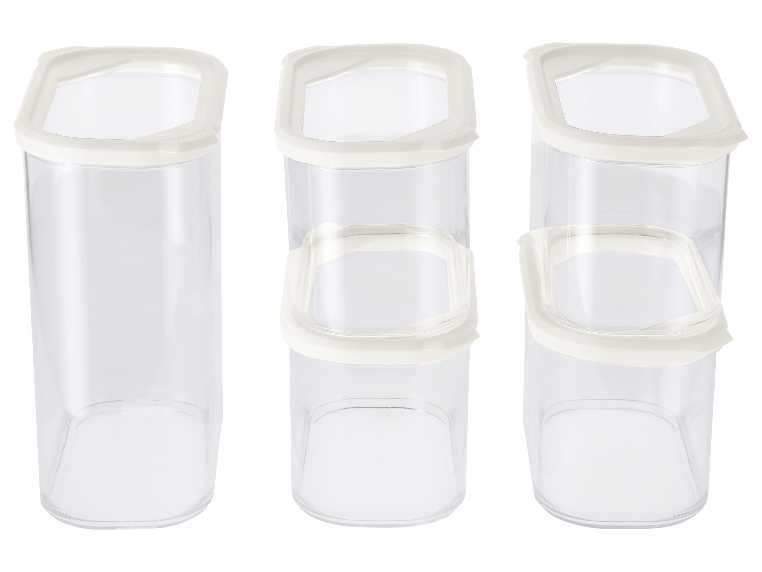 Thumbnail - SILVERCREST® Vorratsdosen-Sets 5er (Set 2 Größen/weiß)""