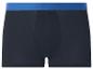 Dunkle Herren-Boxershorts mit blauem Bund