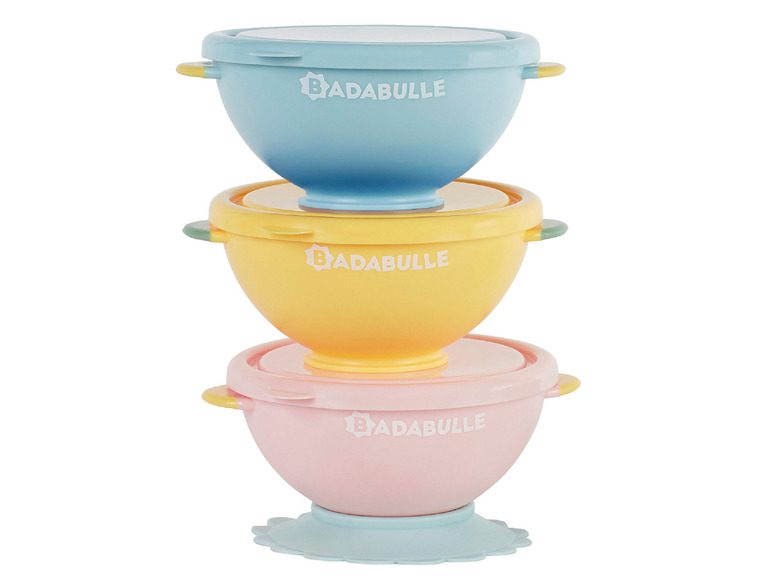 Gehe zu Vollbildansicht: Badabulle Bowls / Schalen- und Löffelset »Funcolor«, stapelbar - Bild 11