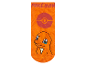 Orangene Pokémon Socken mit Charmander und Pokéball.
