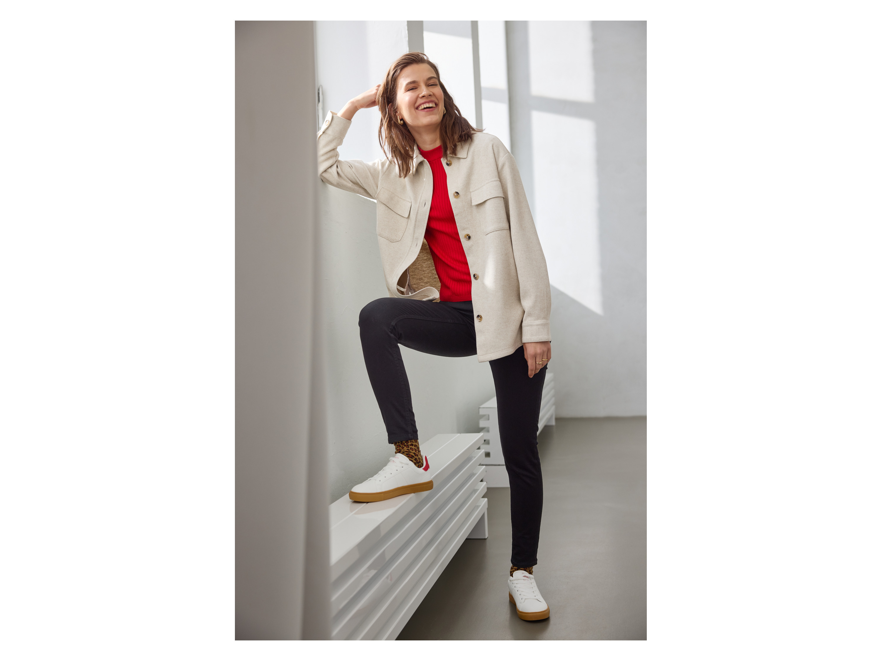 Thumbnail - esmara® Damen Overshirt (Beige, S(36/38))