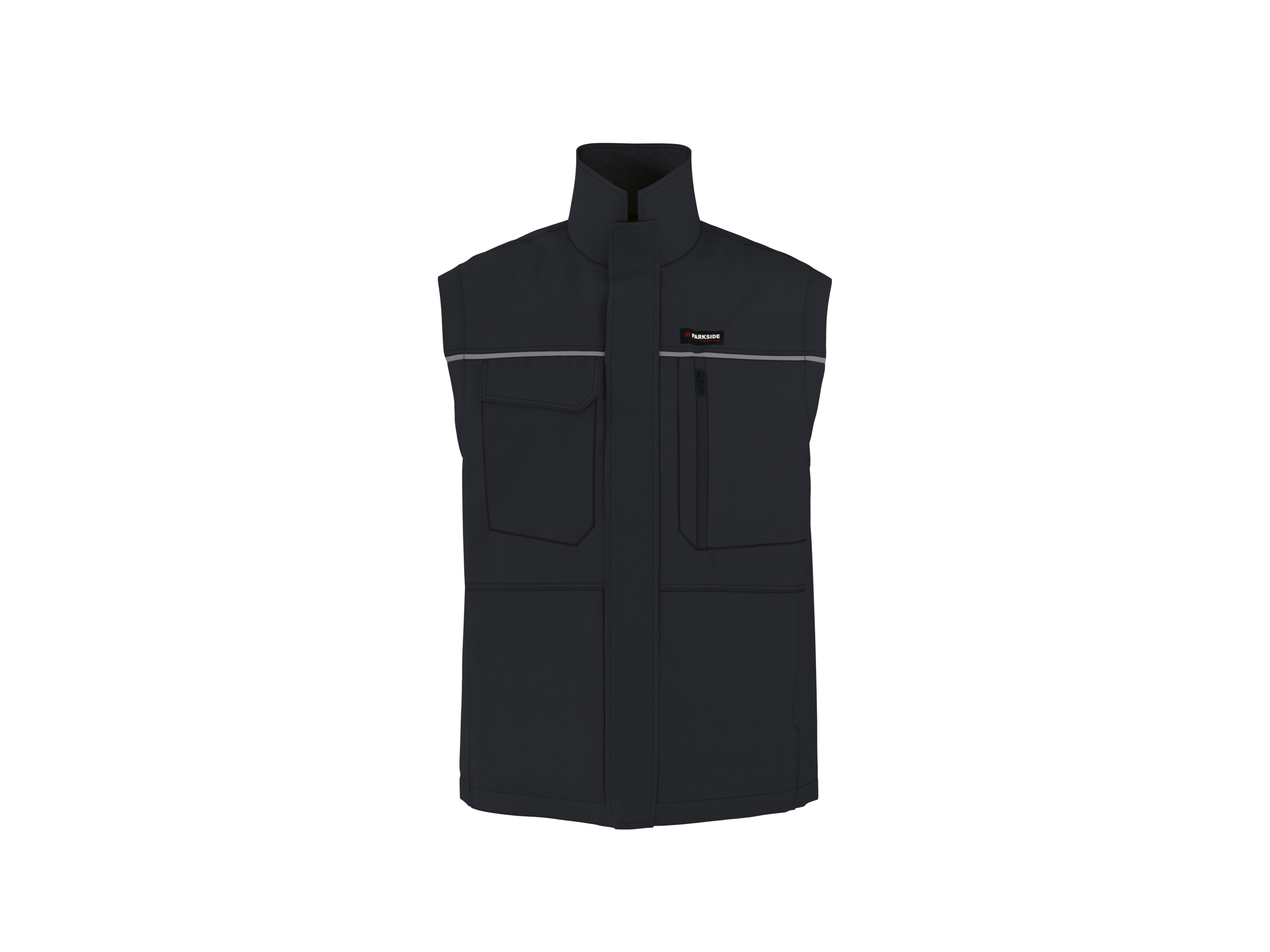PARKSIDE PERFORMANCE® Herren Arbeitsweste (Schwarz, M (48/50))