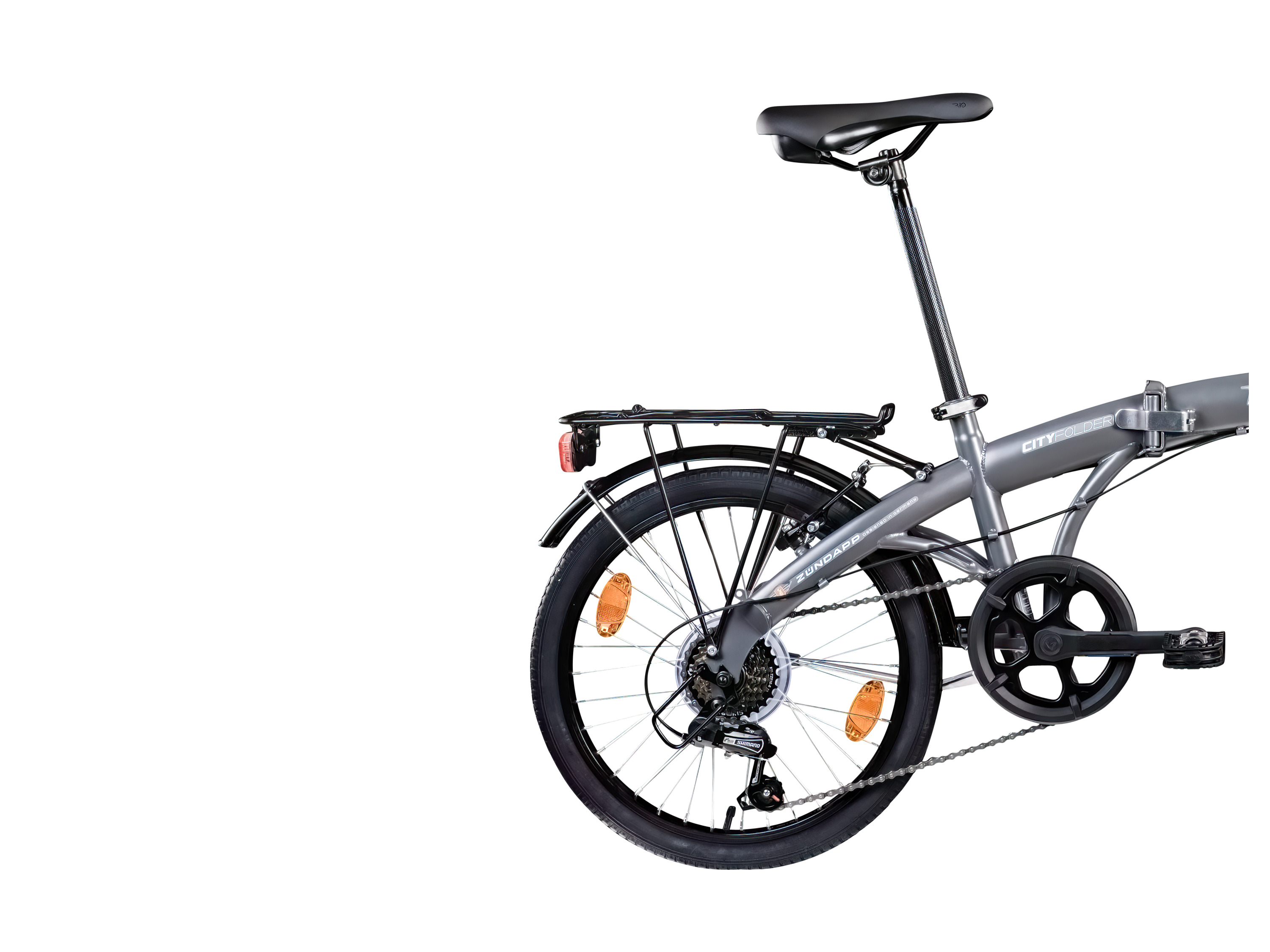 Thumbnail - Zündapp ZF20 Speed Folder Klapprad Faltrad Stadtrad (Grau, 20 Zoll)