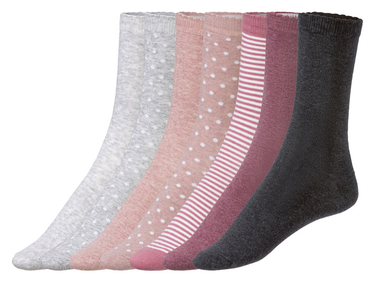 Gehe zu Vollbildansicht: esmara Damen Socken, hoher Bio-Baumwollanteil, 7 Paar - Bild 2