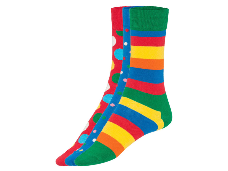 Gehe zu Vollbildansicht: Happy Socks Damen Herren Geschenkebox, 3 Paar Socken, mit Baumwolle - Bild 2