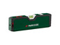 Parkside Laser-Wasserwaage mit integrierter Wasserwaage und Maßband.