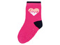 Rosa Babysocken mit Herzchen und Anti-Rutsch-Noppen
