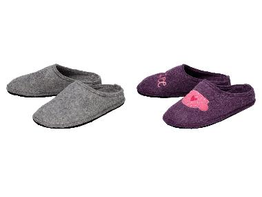 esmara® Damen Filzhausschuhe, mit hohem Wollanteil