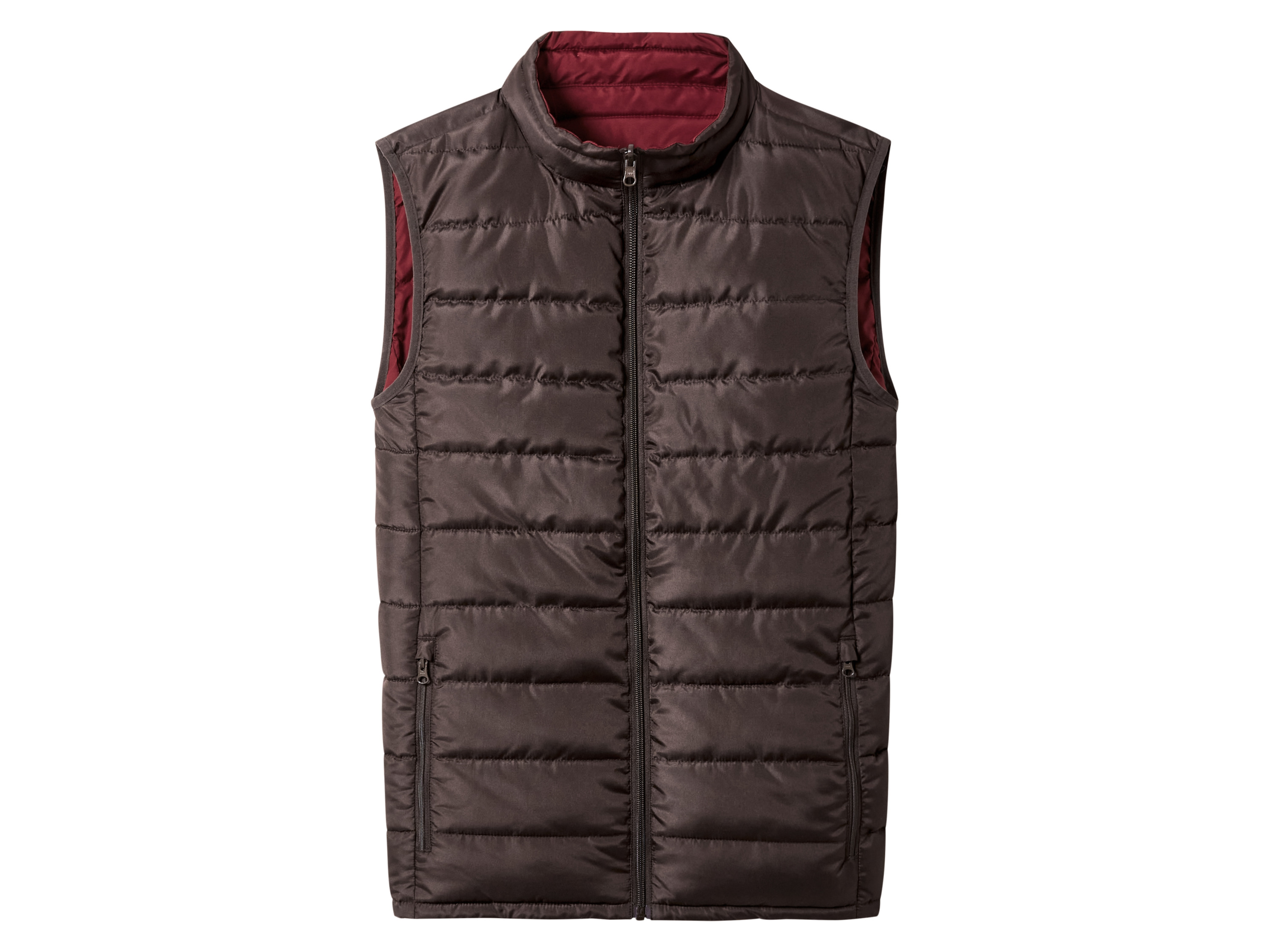 ESMARA MEN Herren Wendeweste (braun/rot, XL(56/58))