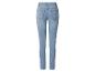 Damen hellblaue Denim Skinny Jeans, Rückansicht