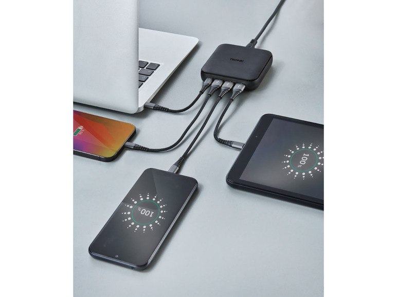 Gehe zu Vollbildansicht: TRONIC USB Power Ladestation, mit Power Delivery, 65 W - Bild 4