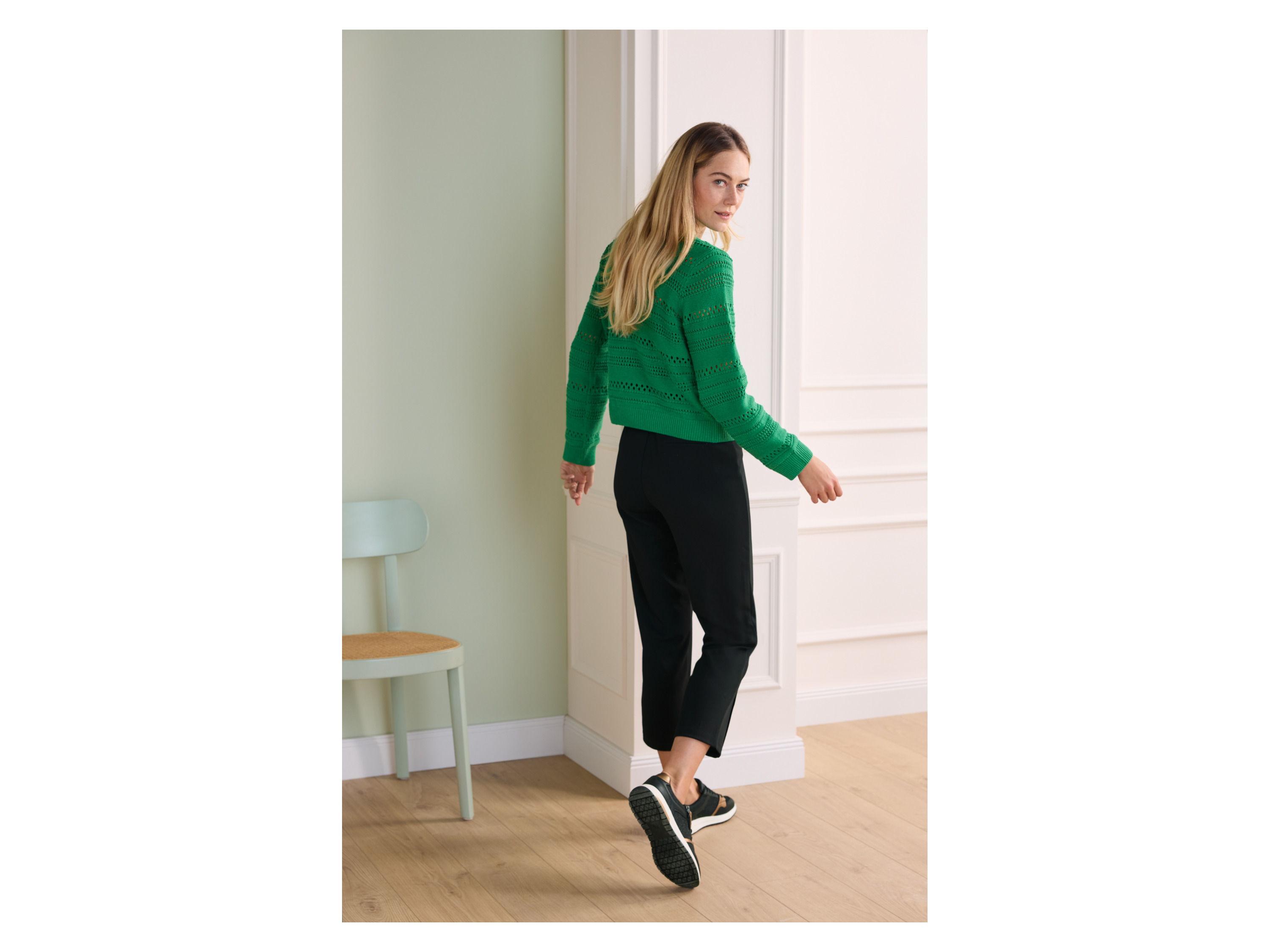 Thumbnail - esmara® Damen Pullover (Grün, S(36/38))