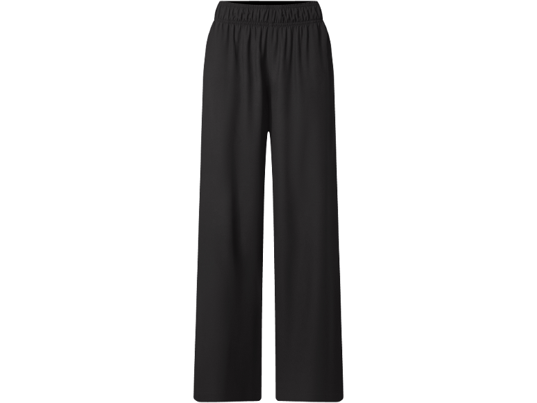 Schwarze weite Hose mit elastischem Bund