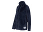 Eine dunkelblaue Fleecejacke mit Reißverschluss.