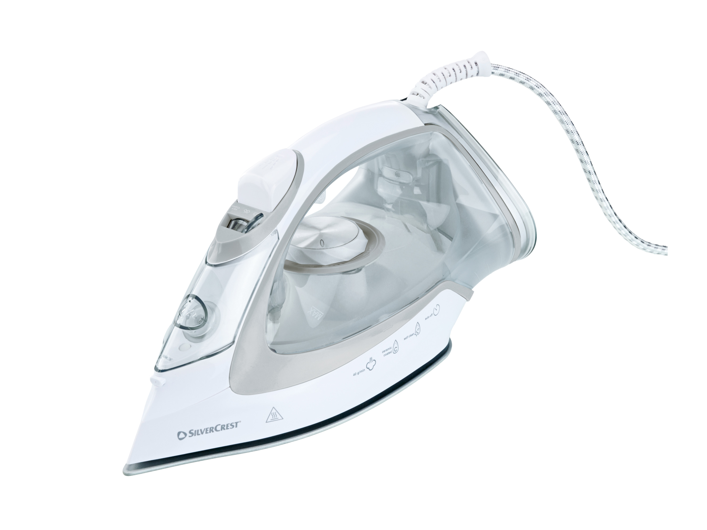 SILVERCREST® Premium-Dampfbügeleisen (Hellgrau)