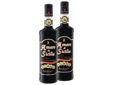 2 x 0,7-l-Flasche Spirituosenpaket Russo Siciliano Amaro di Sicilia 32% Vol
