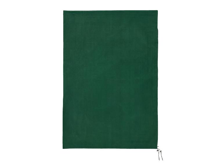 Dunkelgrüne Fleecedecke