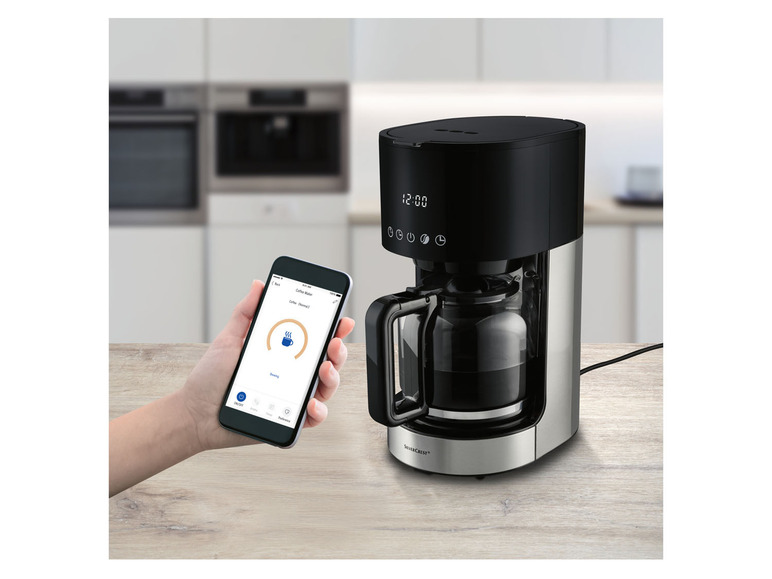 Gehe zu Vollbildansicht: SILVERCREST® KITCHEN TOOLS Kaffeemaschine Smart »SKMS 900 A1«, 900 Watt - Bild 2