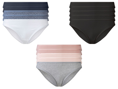 esmara® Damen Minislips, 5 Stück, hoher Baumwollanteil