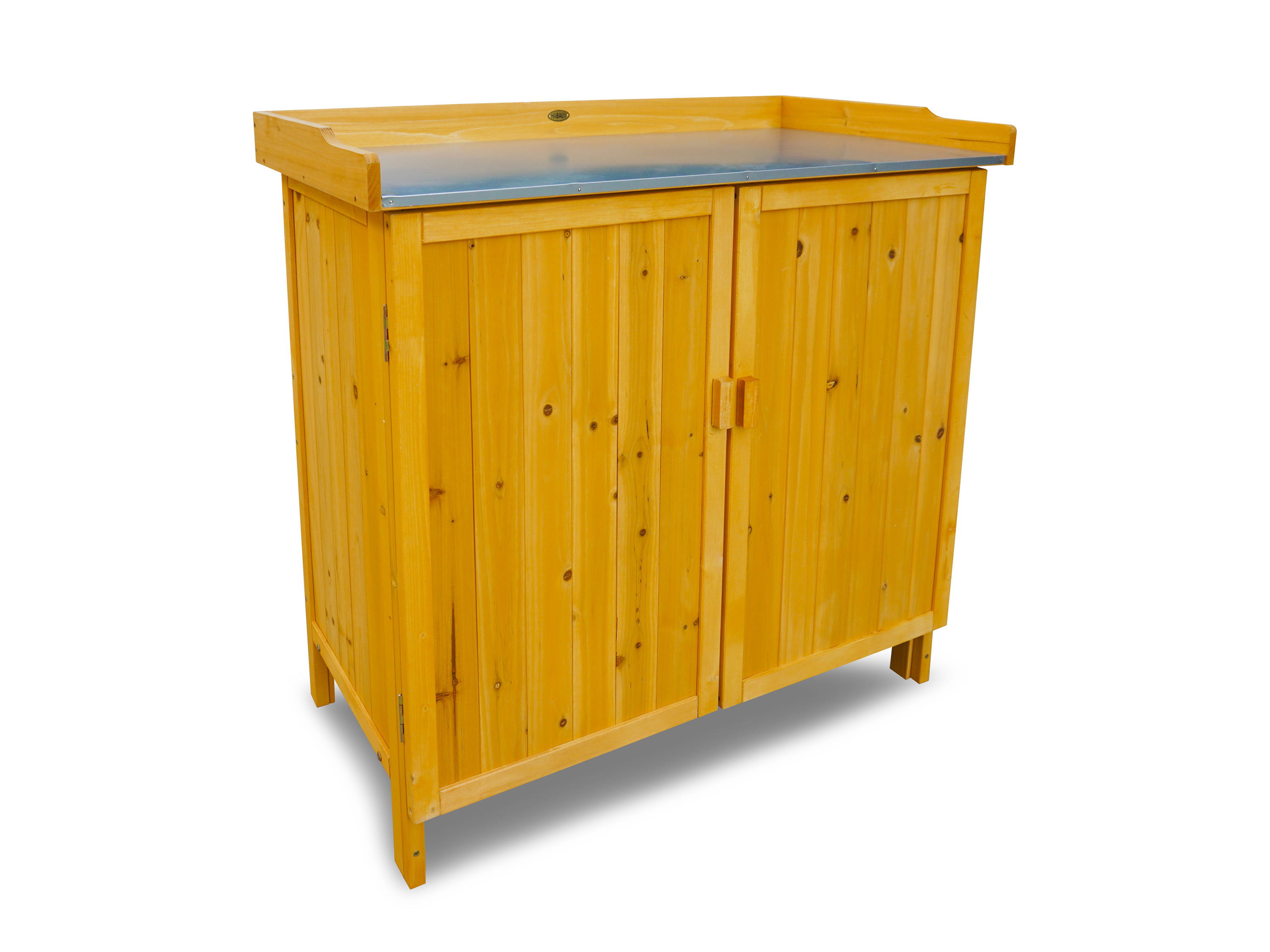HABAU Gartentisch mit Unterschrank (Natur) – Bild 2 von 4