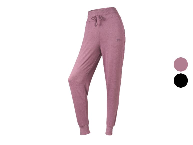 Damen-Jogginghose in Pink mit Kordelzug und Rippbündchen