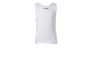Weißes Kinder-Tanktop mit Markenlogo am Hals.