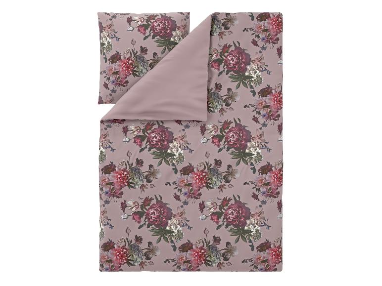 Blumiges Bettwäsche-Set und Kissenbezug in Rosatönen