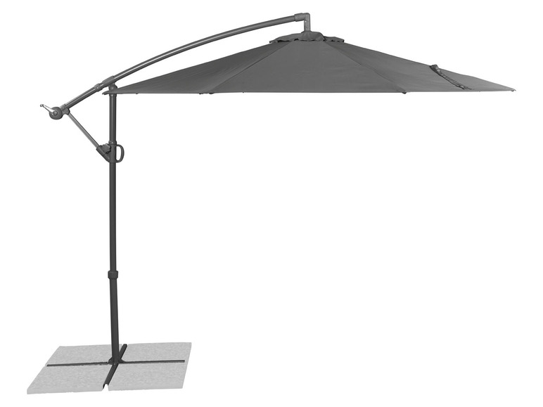 Gehe zu Vollbildansicht: LIVARNO home Ampelschirm, mit verstellbarer Schirmneigung, anthrazit - Bild 1
