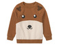 Ein braunes Sweatshirt mit einem Rentier-Motiv für Kinder.