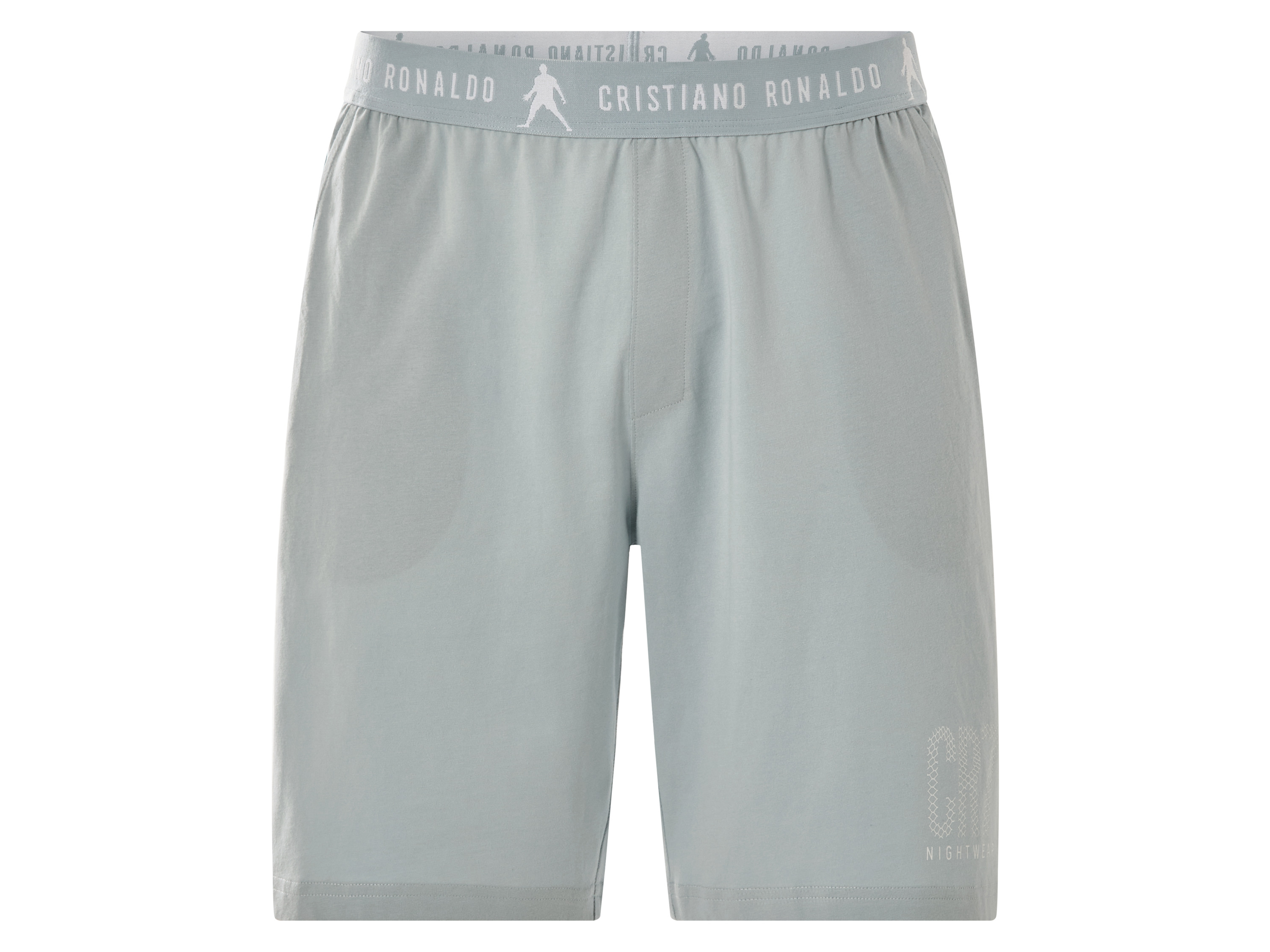 CR7 Christian Ronaldo Herren Shorty Pyjama, 2-tlg. (Weiß, L) – Bild 3 von 4