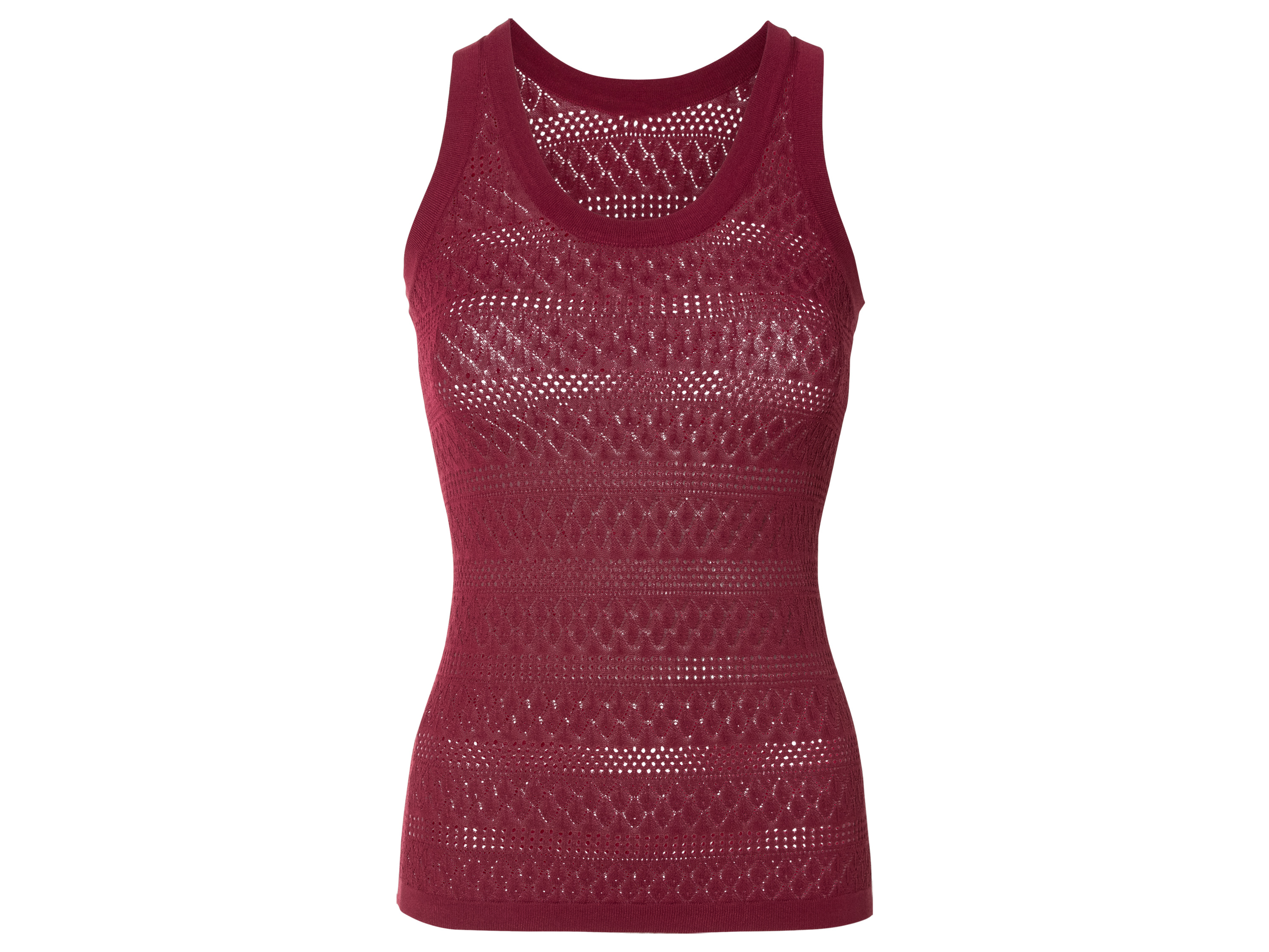 esmara® Damen Top Strick (Rot, L(44/46)) | 04335747025761