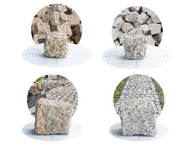 Schicker Mineral Granit Pflastersteine