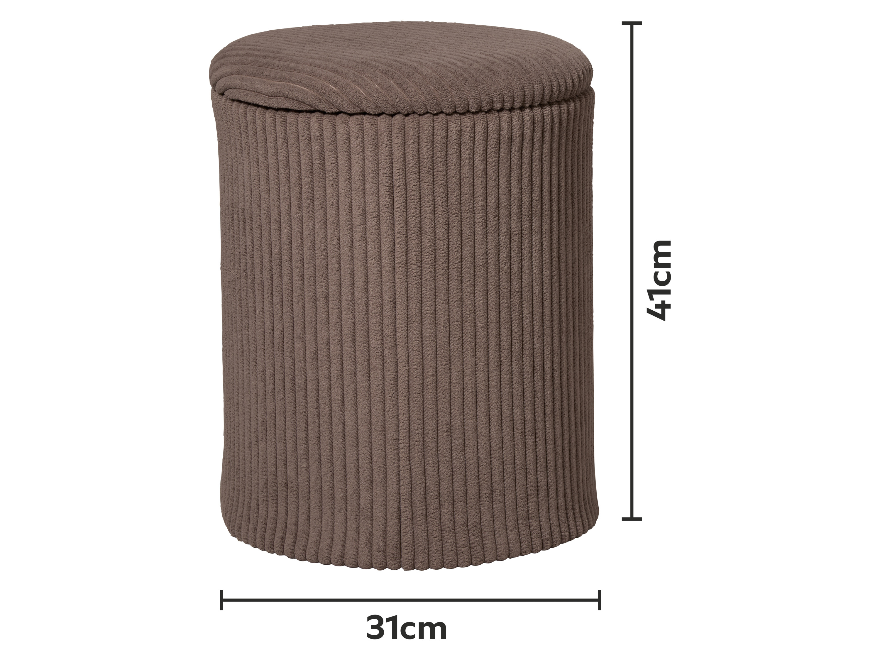 LIVARNO® Hocker mit Staufach (Samt)""