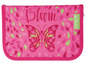 Ein rosa Etui mit einem Schmetterling und dem Schriftzug 'Bloom' von der Marke Derwent.