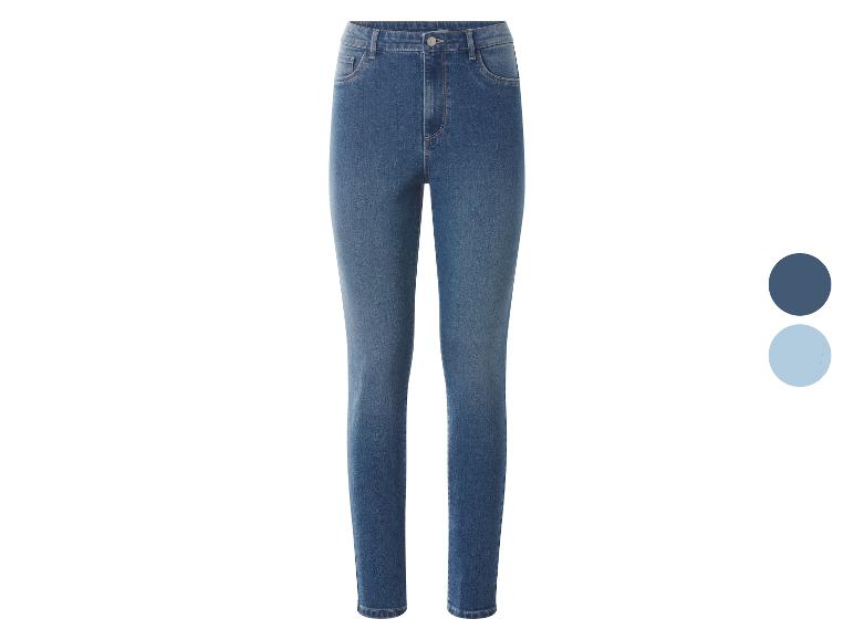 Blaue Damenjeans mit zwei Farboptionen.